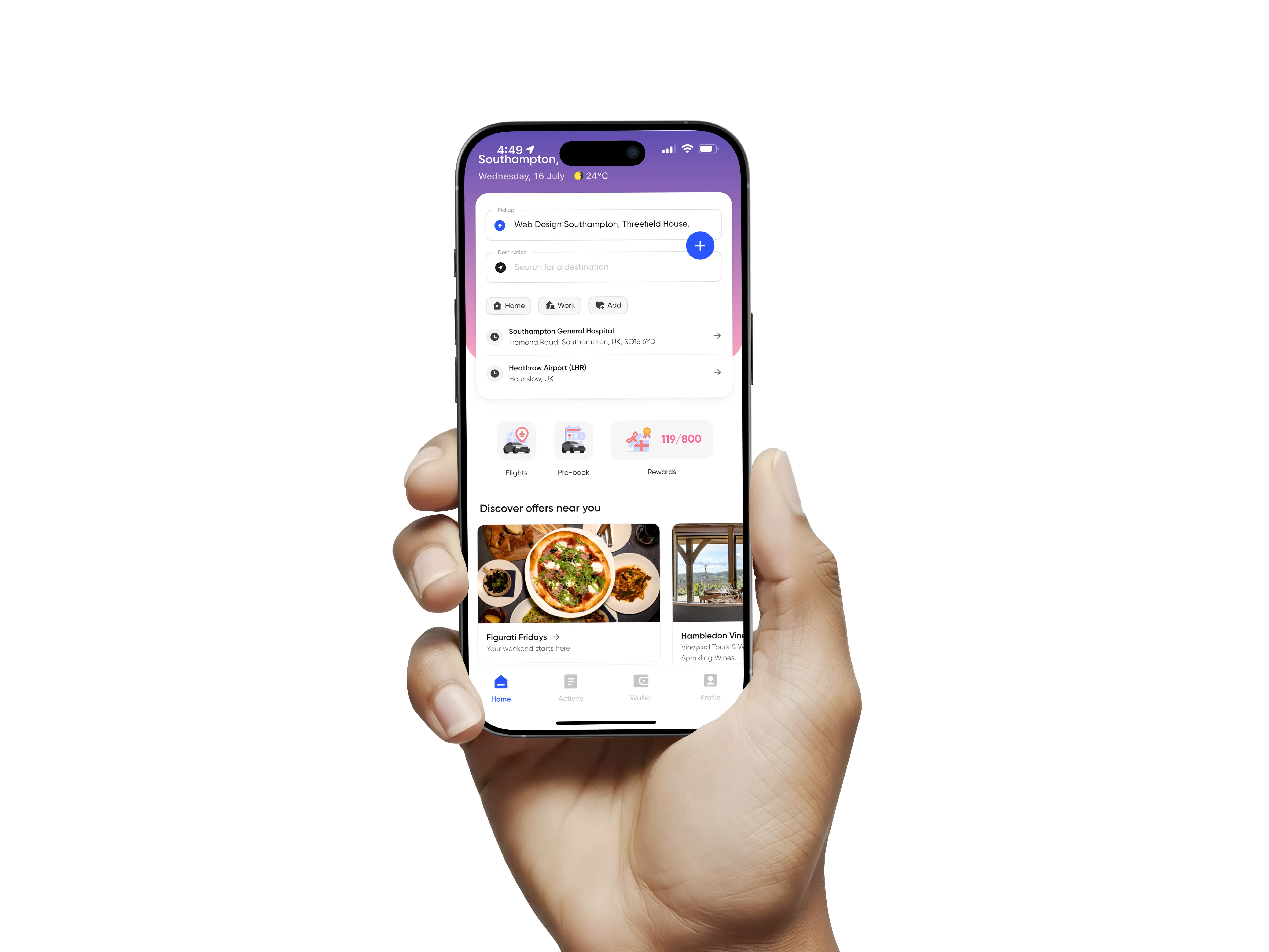 Pre-booked and on-demand journeys